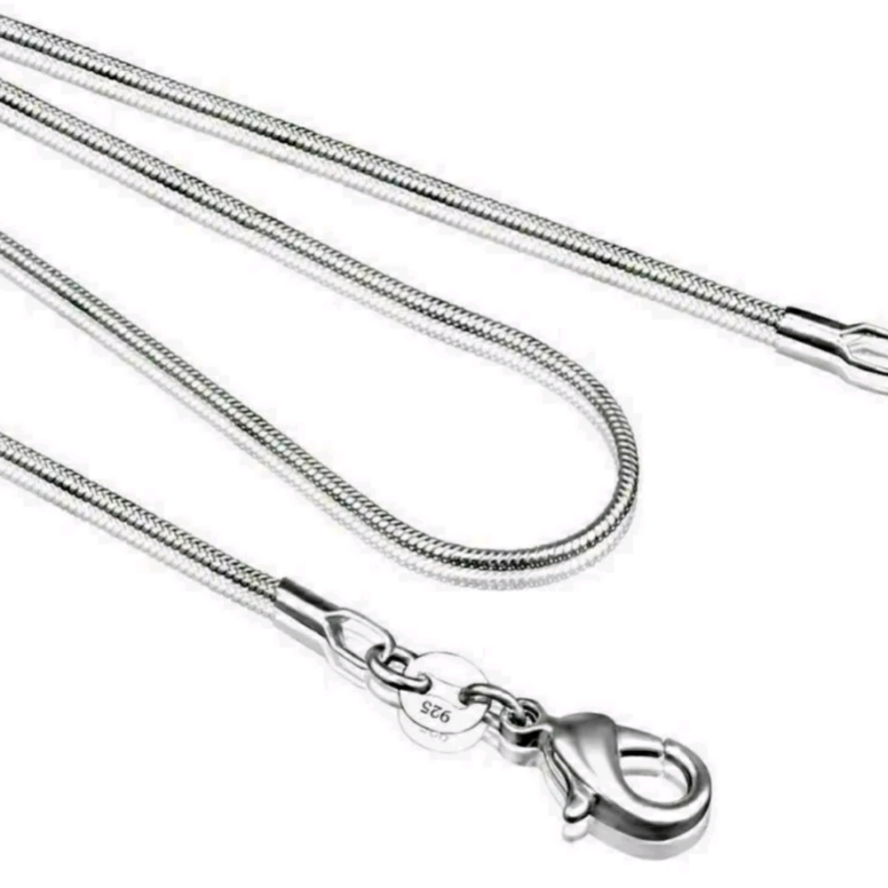 Italian serpentine chain 925 Sterling Silver